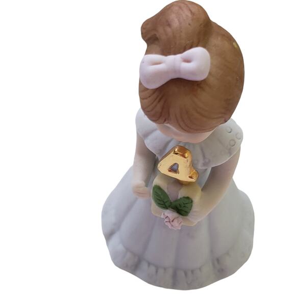2 For $5 Sale Vintage Enesco Growing Up Birthday Girls Brunette Age 4 1982 - Picture 2 of 7